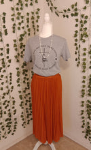 Load image into Gallery viewer, Tangerine Pleated Skirt
