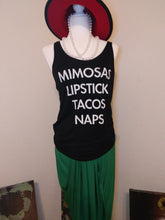 Load image into Gallery viewer, Tacos Mimosa and Naps Tank Top
